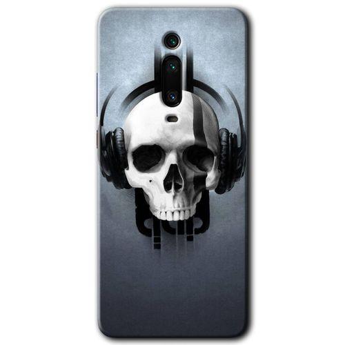 Xiaomi Mi 9T HD Baskılı Kılıf + 9D Tam Ekran Koruyucu - Müzik Kurukafa