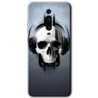 Xiaomi Mi 9T HD Baskılı Kılıf + 9D Tam Ekran Koruyucu - Müzik Kurukafa