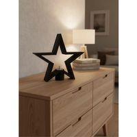 Siyah Yıldız Şeklinde Mumluk Loş Işık Dekor Aksesuarı