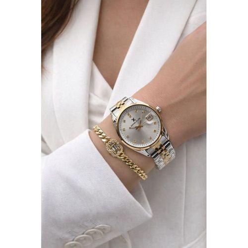 Daniel Klein 2 Yıl Garantili Çelik Kordon 30 Mt Suya Dayanıklı Kadın Kol Saati+Bileklik DKK.10991-3