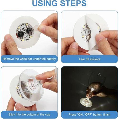 Işıklı Yapışkanlı Bardak Altı Atı Ledli 3 Modlu