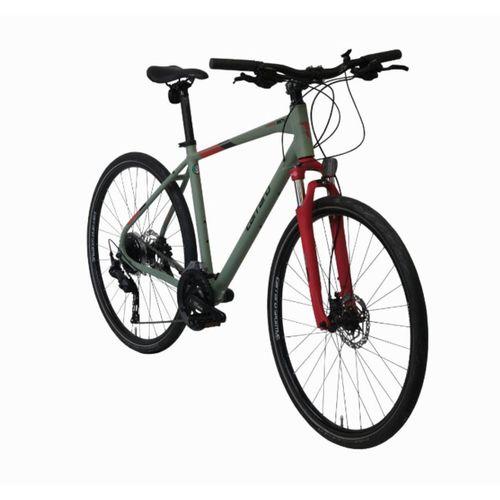 Carraro Sportive 227C Hidrolik Fren 18 Vites 28'' 46 cm Mat Yeşil-Siyah-Kırmızı