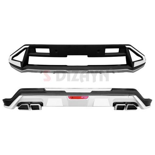 S-Dizayn Hyundai Tucson 4 Ön ve Arka Tampon Koruma Difüzör Seti 2025 Üzeri A+ Kalite