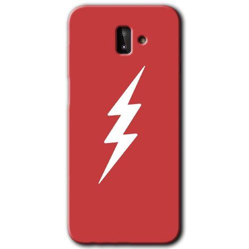 Galaxy J8 Kılıf HD Desen Baskılı Arka Kapak - Flash Logo