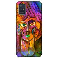 Lopard Samsung Galaxy A51 Uyumlu Kılıf Sürreal Yüzler ♀ (50) Shockproof Kılıf Desenli