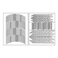 YAMAHA Yamaha Florasan Yeşil Mt-07 Uyumlu Racıng 1 Set Jant Şeridi