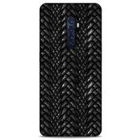 Oppo Reno 2 Kılıf Dragons (2) Kabı Ejderha Deri Siyah