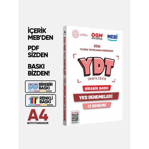 2026 YKS-YDT İNGİLİZCE MEBİ OGM Güncel Seri Online Deneme 12li SET BASKI ÜCRETİ