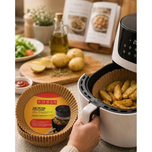Airfryer Pişirme Kağıdı 100 Lü Yapışmaz Yağ Geçirmez Kağıt