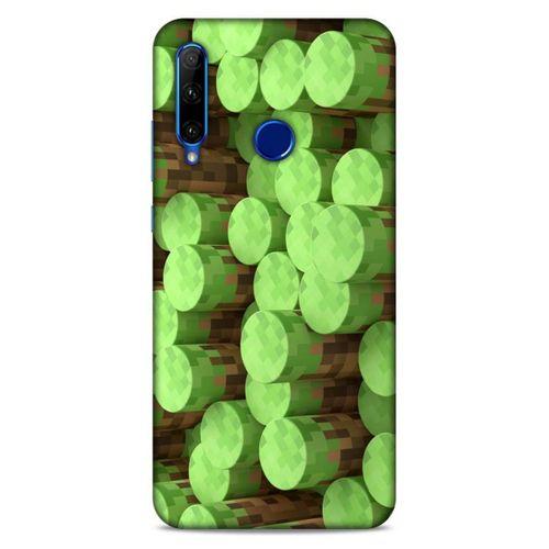 Lopard Huawei Y6P Uyumlu Kılıf PiXel (8) Baskılı Kılıf Yeşiller