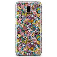 Samsung Galaxy J6 Plus Kılıf Kız Bebek Giyim Doodle Arka Kapak Koruma Desenli Full Koruyucu