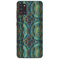Samsung Galaxy A31 Kılıf Baskılı Özel Seri Taşlı (32) Soft Silikon Kılıf