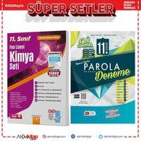 Çap Yayınları 11.Sınıf Fen Lisesi Kimya Seti ve Evrensel 4 lü Sarmal Deneme Seti 2 Kitap