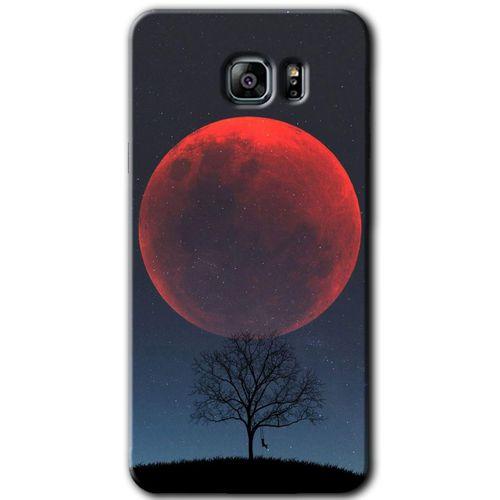 Galaxy Note 5 Kılıf HD Desen Baskılı Arka Kapak - Kanlı Ay + Kırılmaz Cam