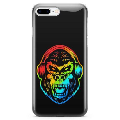 Apple iPhone 7 Plus Kılıf Goril Colorful Arka Kapak Koruma Desenli Full Koruyucu