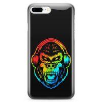 Apple iPhone 7 Plus Kılıf Goril Colorful Arka Kapak Koruma Desenli Full Koruyucu