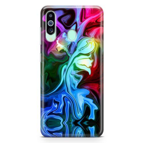 Samsung Galaxy A60 Kılıf Psikedelik Suluboya Arka Kapak Koruma Desenli Full Koruyucu
