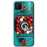 MRCİLETİSİM Oppo A73 Kılıf HD Desen Baskılı Arka Kapak + Temperli Cam - Christmas