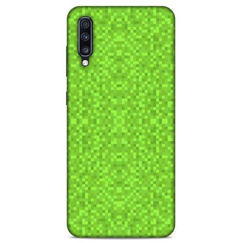 Lopard Samsung Galaxy A70s Uyumlu Kılıf PiXel (2) Kabı Yeşil Kahve