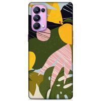 Lopard Oppo Reno 5 Pro 5G Uyumlu Kılıf Soyut Sanat (33) Baskılı Hybrid Kılıf