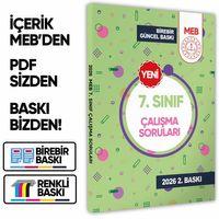 2026 7 Sınıf MEB Tüm Dersler Çalışma Soruları Soru Bankası (Renkli Baskı A4 Boyut) BASKI ÜCRETİ