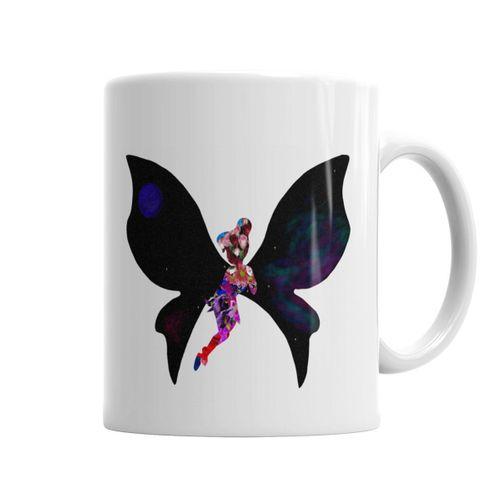 Fada Com Flores E Asas De Universo Kupa Bardak Porselen