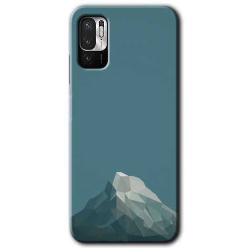 MRCİLETİSİM Xiaomi Redmi Note 10 5G Kılıf HD Desen Baskılı Arka Kapak + Temperli Cam - Alone Mountain