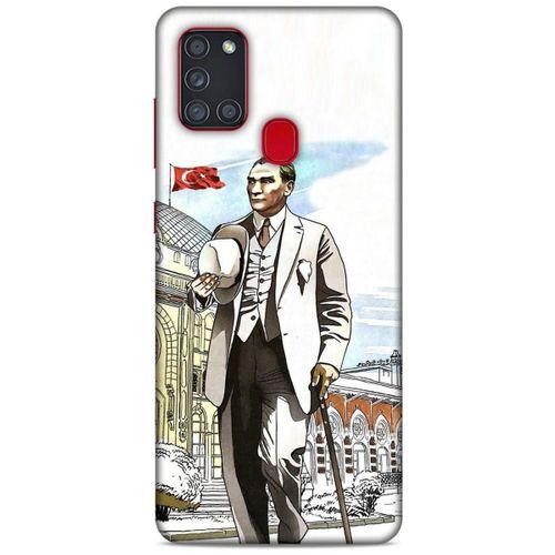 Samsung Galaxy A21s Kılıf Atatürk (50) Shockproof Kılıf Şehir