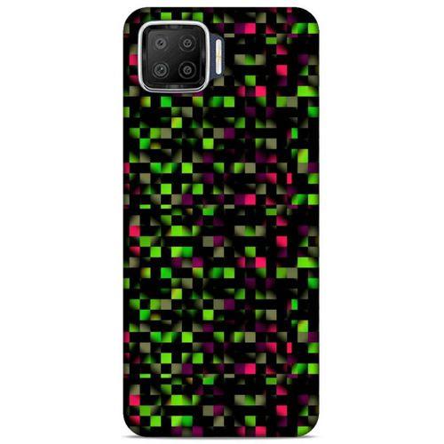 Lopard Oppo A73 Uyumlu Kılıf PiXel (25) Antişok Kapak Yeşil Pembe