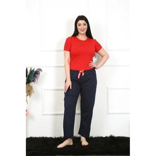 Kadın Pamuklu Büyük Beden Alt Pijama Lacivert