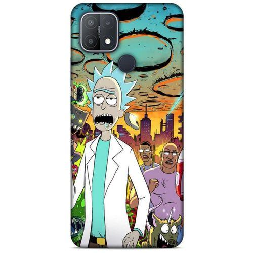 Oppo A15s Uyumlu Kılıf Rick And Morty (42) Rugged Armor Kılıf Story Train Morty