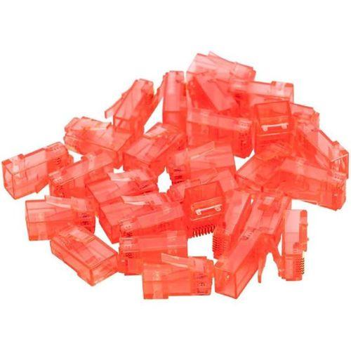 Powermaster PM-22701 RJ45 RJ45 CAT6 8P/8C Kırmızı Soket (100'lü Paket)