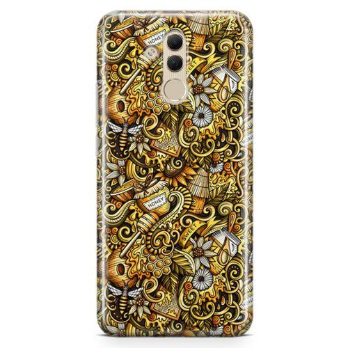 Huawei Mate 20 Lite Kılıf Honey Doodle Arka Kapak Koruma Desenli Full Koruyucu