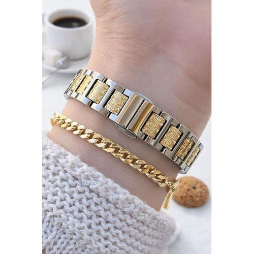 RMS Romanson 2 Yıl Garantili 5 Atm Suya Dayanıklı Kadın Kol Saati+Bileklik Hediyeli A.2137.45