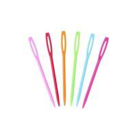 6 Adet Plastik Yün Iğnesi 9cm
