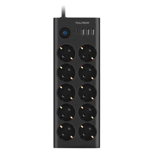 Ftr14 Type-c Girişli Akım Korumalı 10’lu Priz, 3 Usb