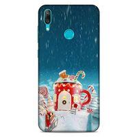 Huawei Y7 2019 Kılıf Snowix (13) Silikon Kap Kırmızı