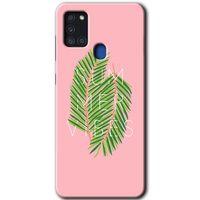 Potkal Hediye Fabrikası Samsung Galaxy A21s HD Baskılı Kılıf + 9D Tam Ekran Koruyucu - Summer Vibes