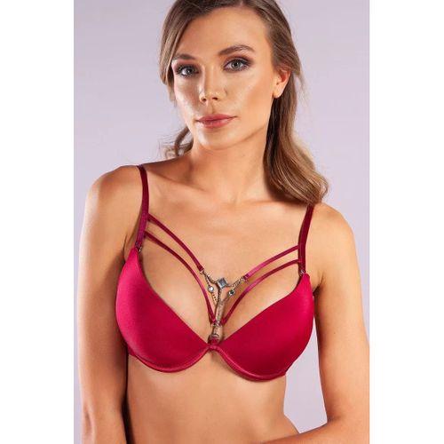 Gorbus Foam Cup Push Up Bra, Şarap Renk  Konforlu Ve Şık Sütyen