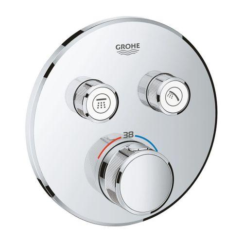 Grohe Grohtherm SmartControl Çift Valfli Akış Kontrollü Ankastre Termostatik Duş Bataryası 29119000