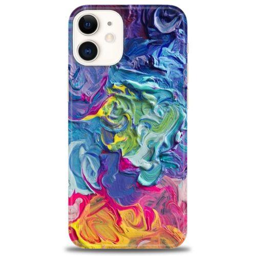 iPhone 12 Mini Kılıf HD Baskılı Kılıf - Colors + Tam Ekran Koruyucu