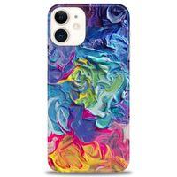 iPhone 12 Mini Kılıf HD Baskılı Kılıf - Colors + Tam Ekran Koruyucu
