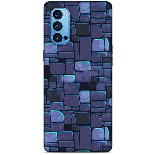 Oppo Reno 4 Pro Kılıf Baskılı Özel Seri Taşlı (12) Koruyucu Silikon