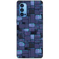 Oppo Reno 4 Pro Kılıf Baskılı Özel Seri Taşlı (12) Koruyucu Silikon