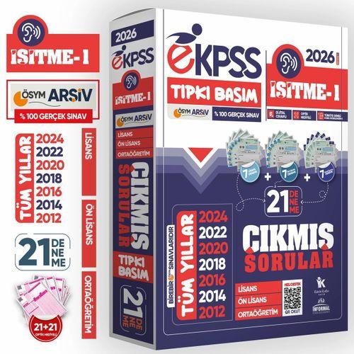 2026 EKPSS Lisans-Önlisans-Ortaöğretim İşitme-1 ÖSYM Tıpkı Basım 21’li Kitapçık TG Deneme Paketi