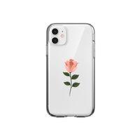 Tek Gül Şeffaf iPhone 11 Telefon Kılıfı