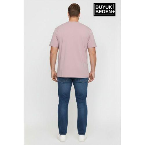 Büyük Beden Erkek Basic Tişört – Pamuklu Düz T-Shirt 3XL-6XL SPR26BTS510