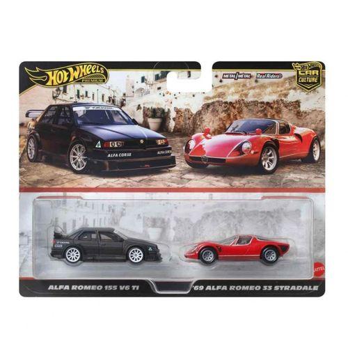 1:64 Premium Car Culture 2'li Paket Alfa Romeo 155 V6 Ti Ve 69 Alfa Romeo 33 Stradale
