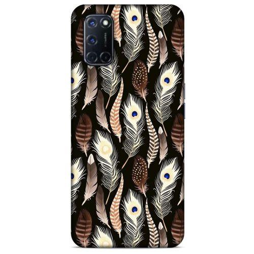 Oppo A72 Kılıf Desenli Özel Seri Tüyler (8) Baskılı Kılıf