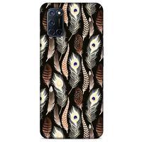 Oppo A72 Kılıf Desenli Özel Seri Tüyler (8) Baskılı Kılıf